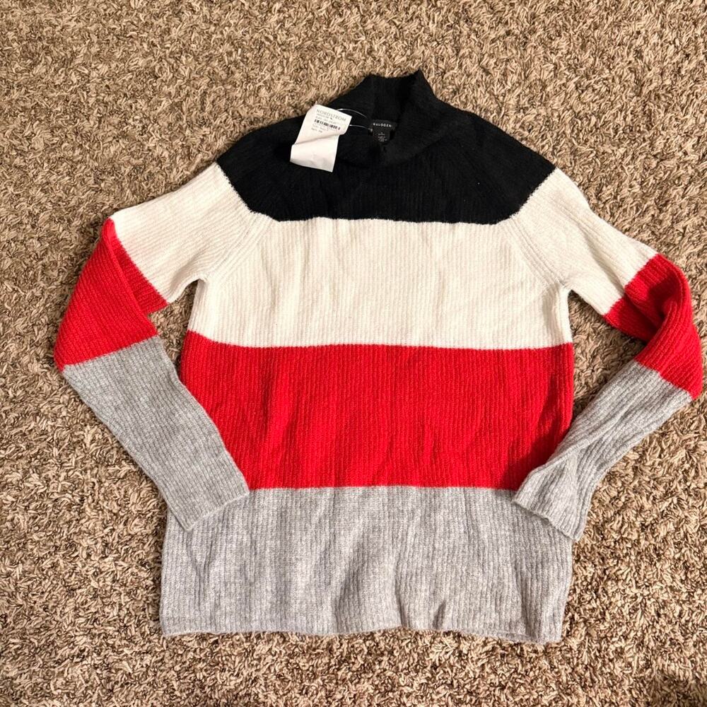 Halogen black white red and